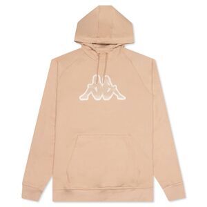 Kappa Beige Logo Tape Apet 2 Fleece Pullover Hoodie Size XL NWT